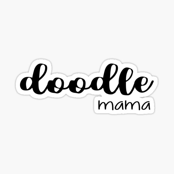 doodle mama - labradoodle / golden doodle Sticker