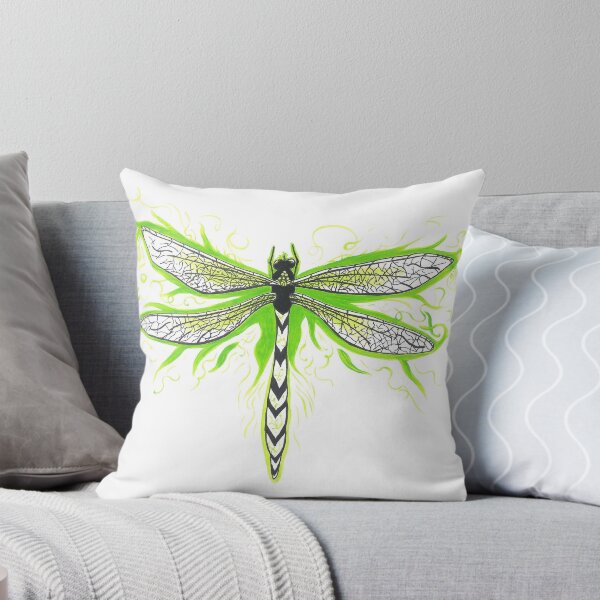 Item preview, green flame dragon fly designed and sold by LauraRab.