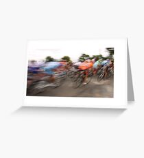 Past in a blur of colour Greeting Card