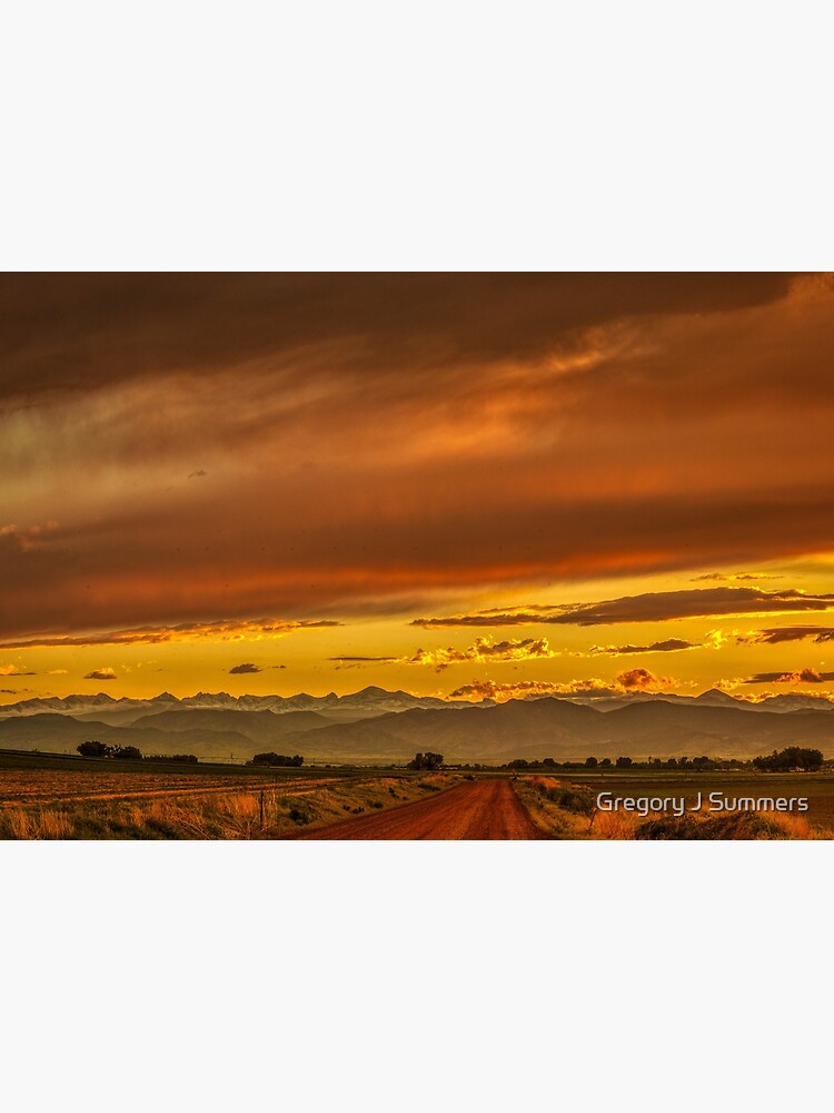 Sunset In Gold And Red by nikongreg