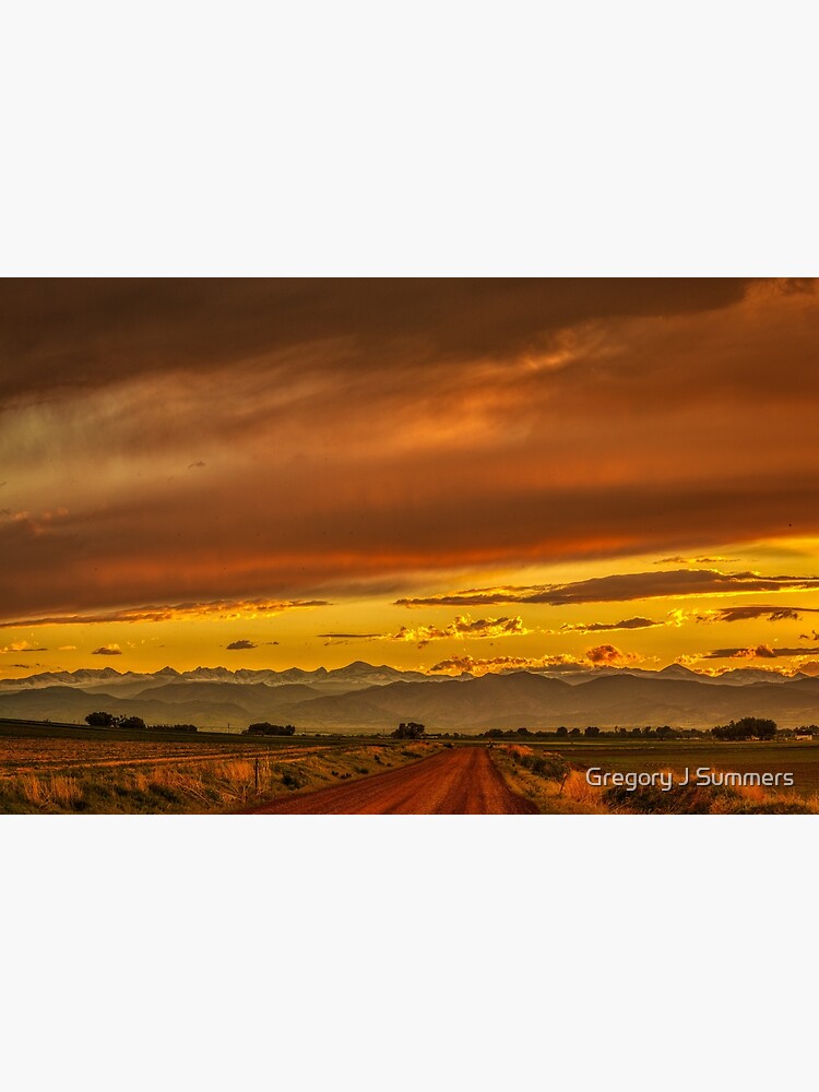 Sunset In Gold And Red by nikongreg