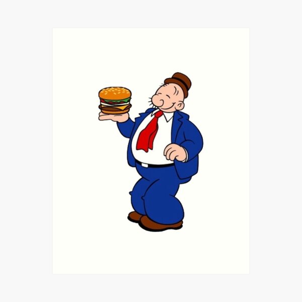 Item preview, Wimpy Hamburger Cartoon designed and sold by VintageTeesNow.