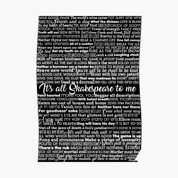 It's All Shakespeare To Me (Light Version) Poster
