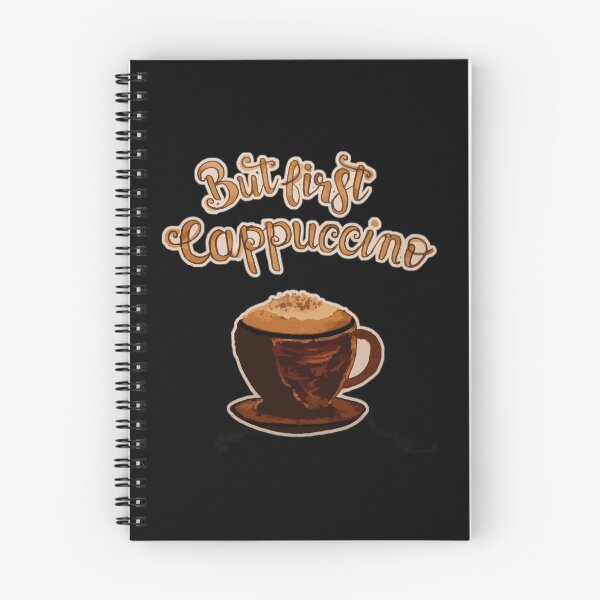 Item preview, But first cappuccino hand drawn with coffee designed and sold by joshuayule.