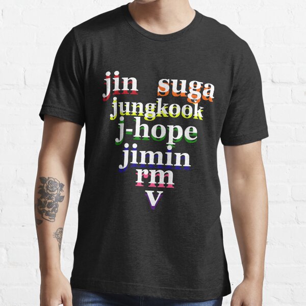 "BTS - Bangtan Boys Members - Colors" T-shirt for Sale by ...