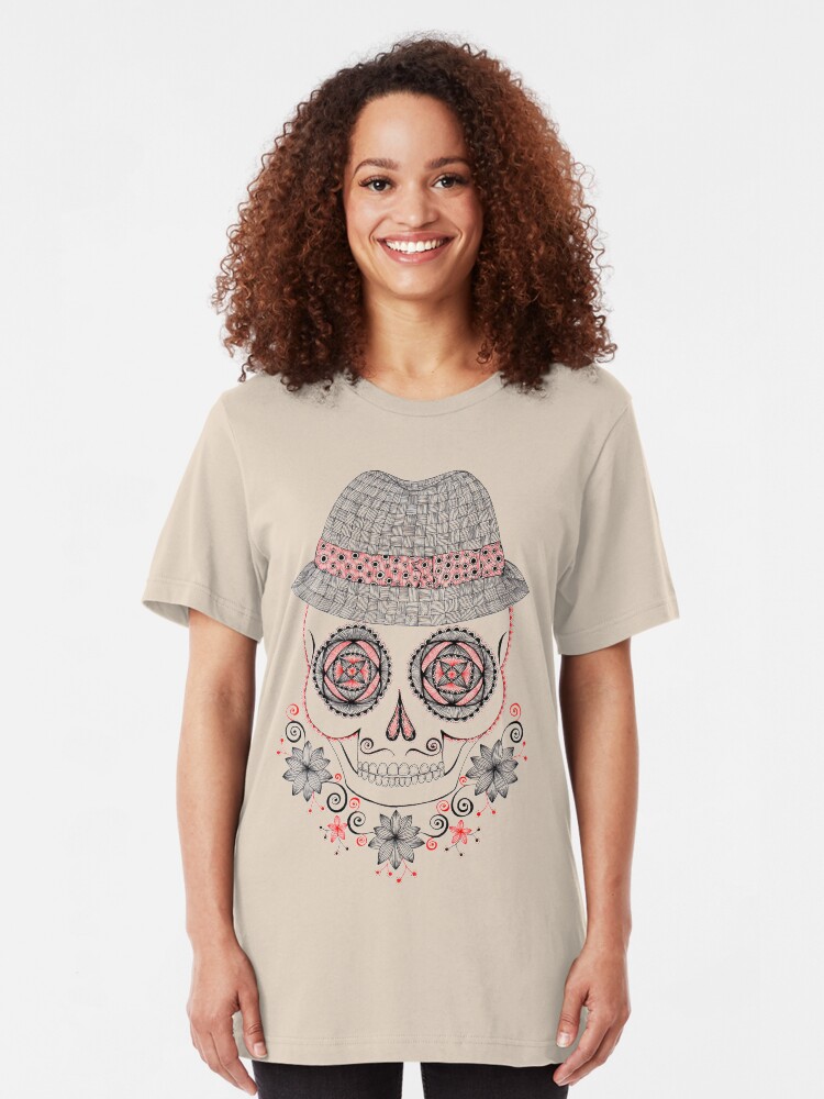 Alternate view of Dapper Skull Slim Fit T-Shirt