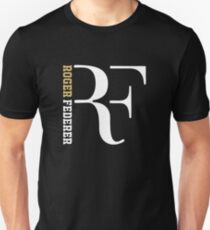 Gold White Logo Roger federer Unisex T-Shirt