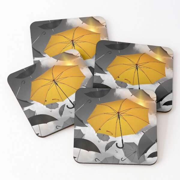 Item preview, Floating Yellow Umbrella designed and sold by EmNe.