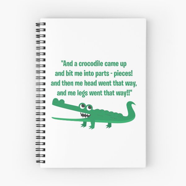 Item preview, crocodile came up  and bit me into parts - pieces designed and sold by Koala Designs & Print.