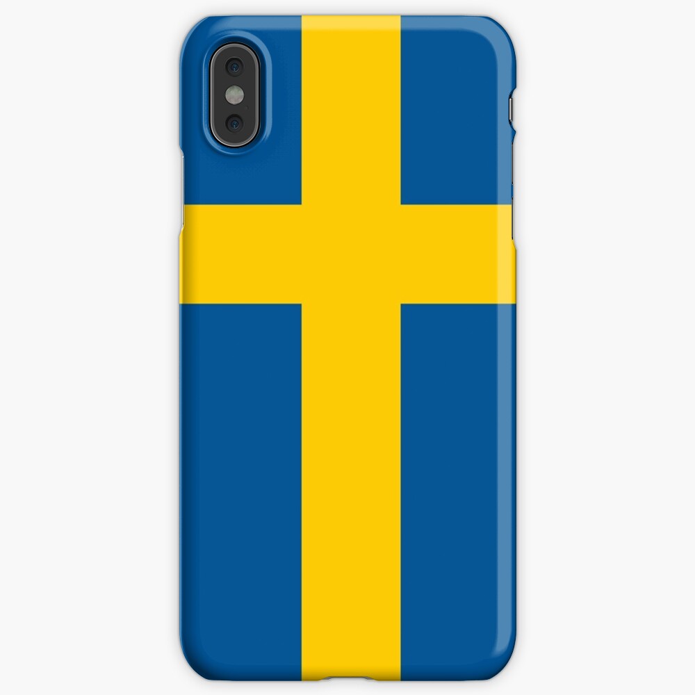 "Swedish Flag Phone Case (Vertical)" iPhone Case & Cover by Haleyd1612