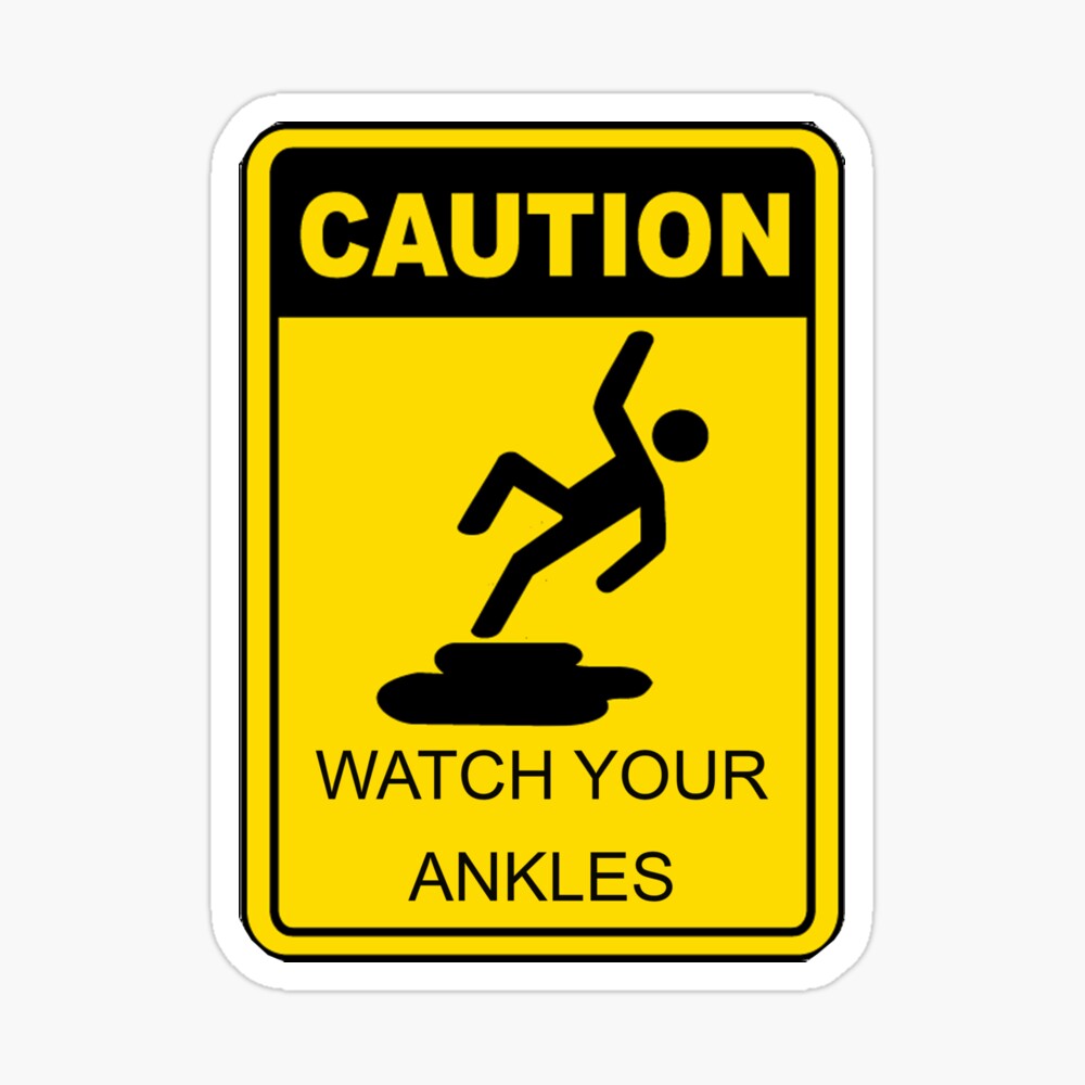 CAUTION ANKLE BITER