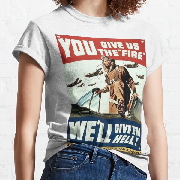 Item preview, War Poster - Give Us The Fire designed and sold by VintageTeesNow.