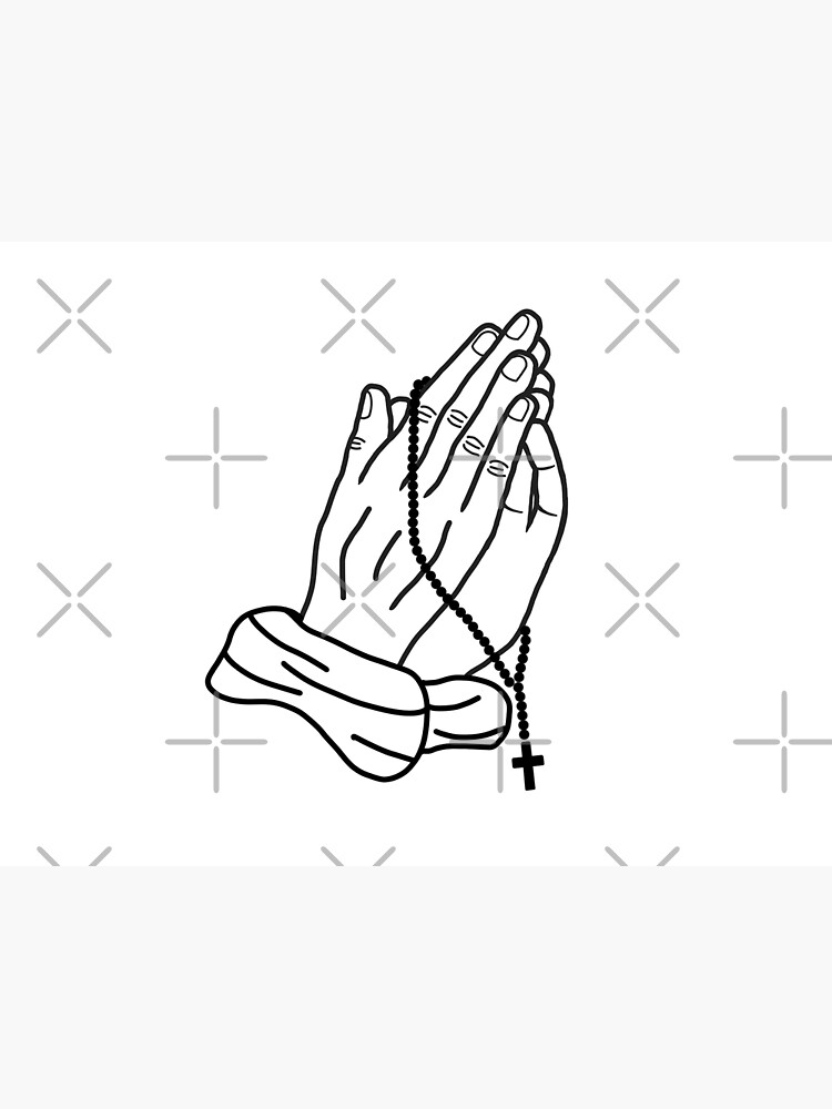 Rosary Hands Praying Coloring Page - TheCatholicKid.com | Rosary drawing, Praying  hands tattoo design, Praying hands drawing