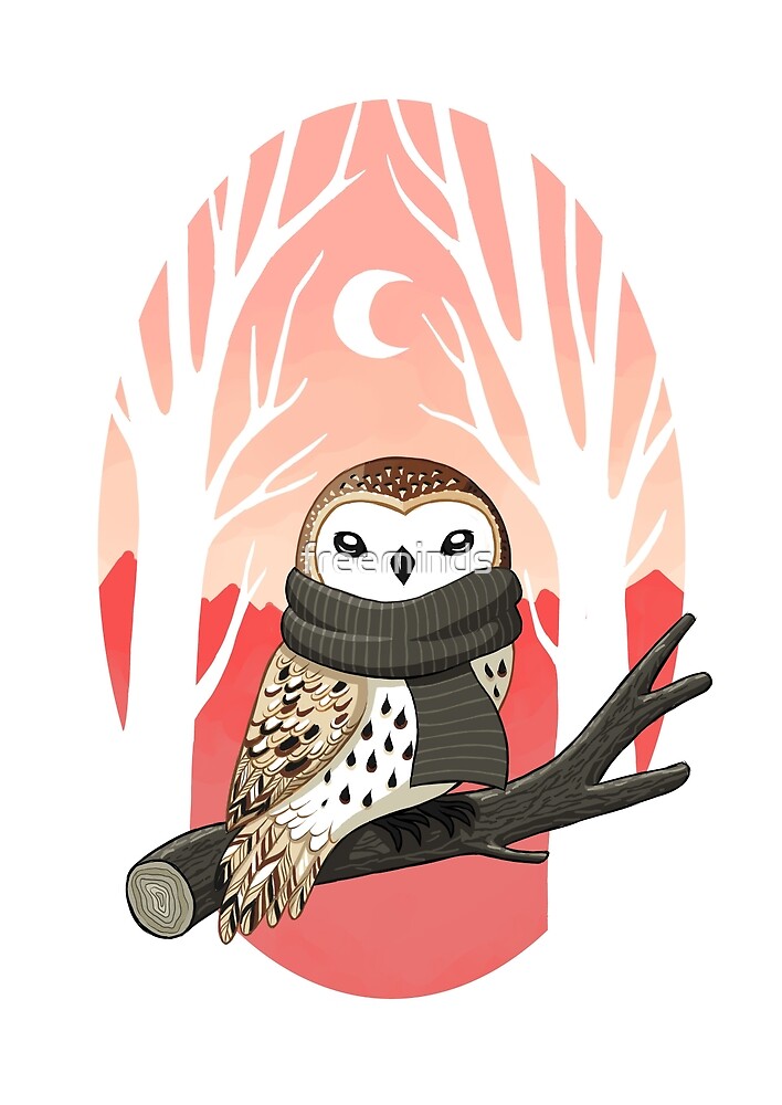 "Winter Owl" by freeminds | Redbubble