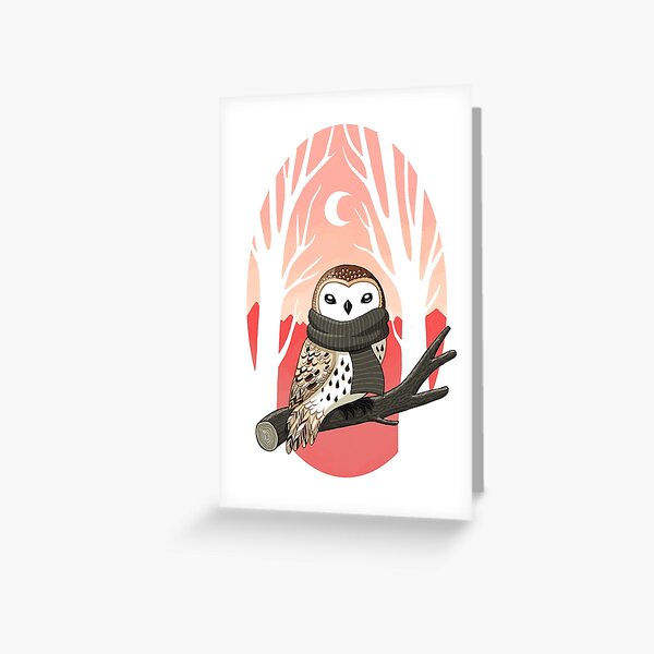 Winter Owl Greeting Card