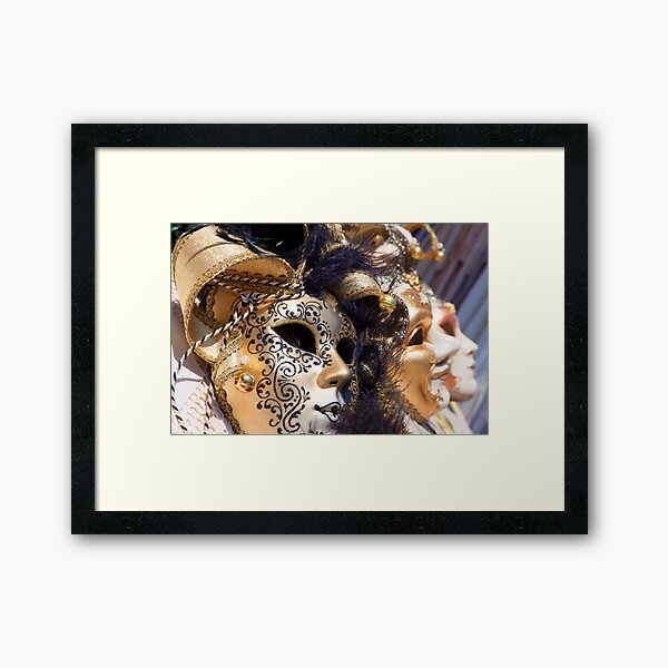 Masks Of Venice Framed Art Print