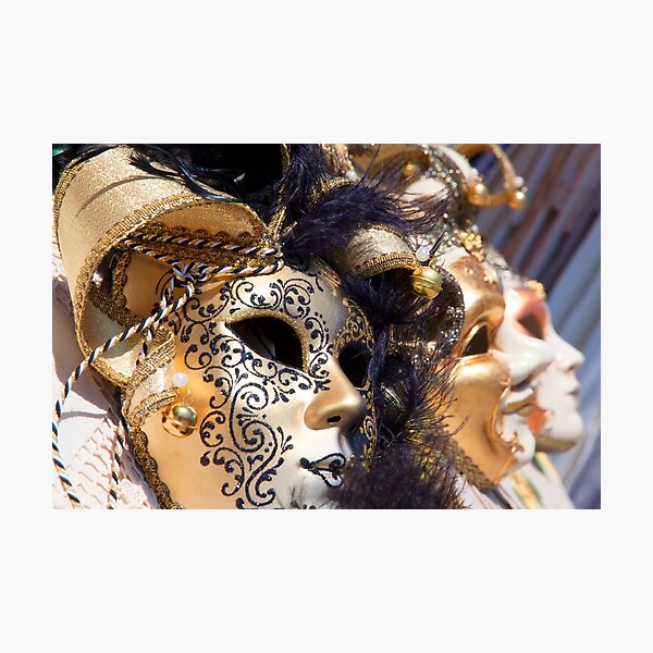 Masks Of Venice Photographic Print