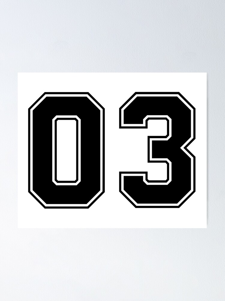 30 American Football Classic Vintage Sport Jersey Number in black number on  white background for american football, baseball or basketball Poster for  Sale by Marcin Adrian