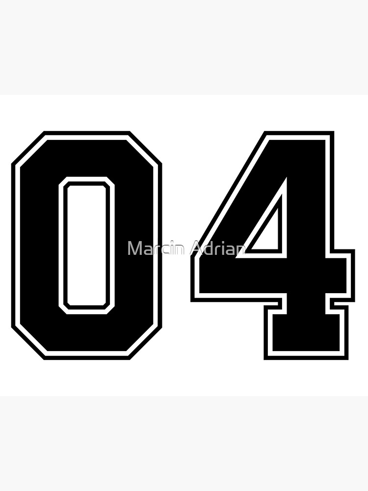 23 American Football Classic Vintage Sport Jersey Number in black number on white  background for american football, baseball or basketball Zipper Pouch for  Sale by Marcin Adrian