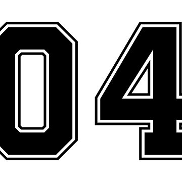 42 American Football Classic Vintage Sport Jersey Number in black number on  white background for american football, baseball or basketbal | Poster