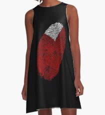 Abu Dhabi DNA fingerprint A-Line Dress