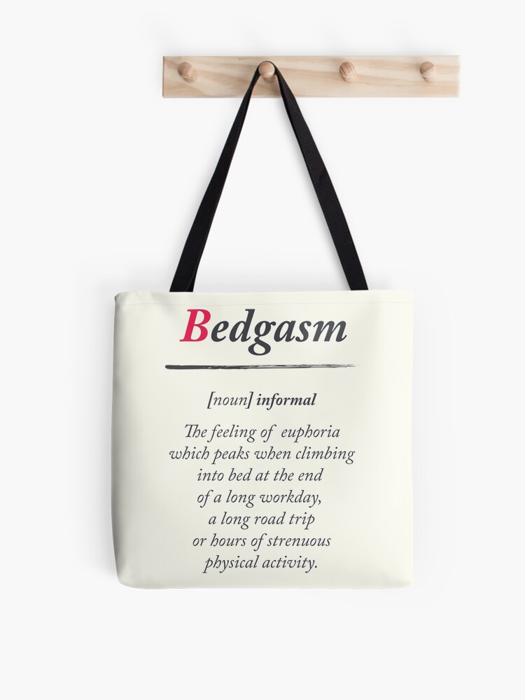 Bedgasm, dictionary definition, word meaning illustration, chill