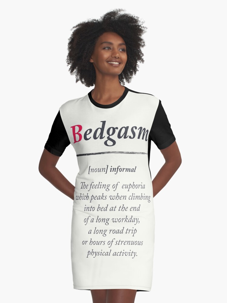 Bedgasm, dictionary definition, word meaning illustration, chill