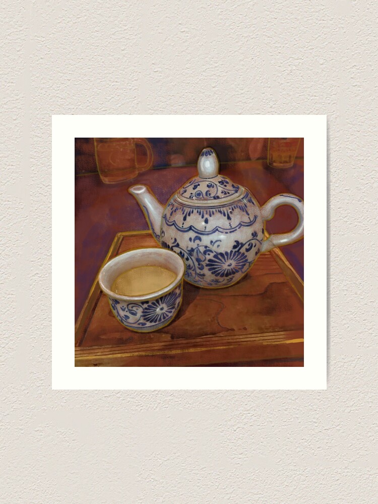 Thumbnail 1 of 3, Art Print, Tea in Tokyo designed and sold by kpalana.