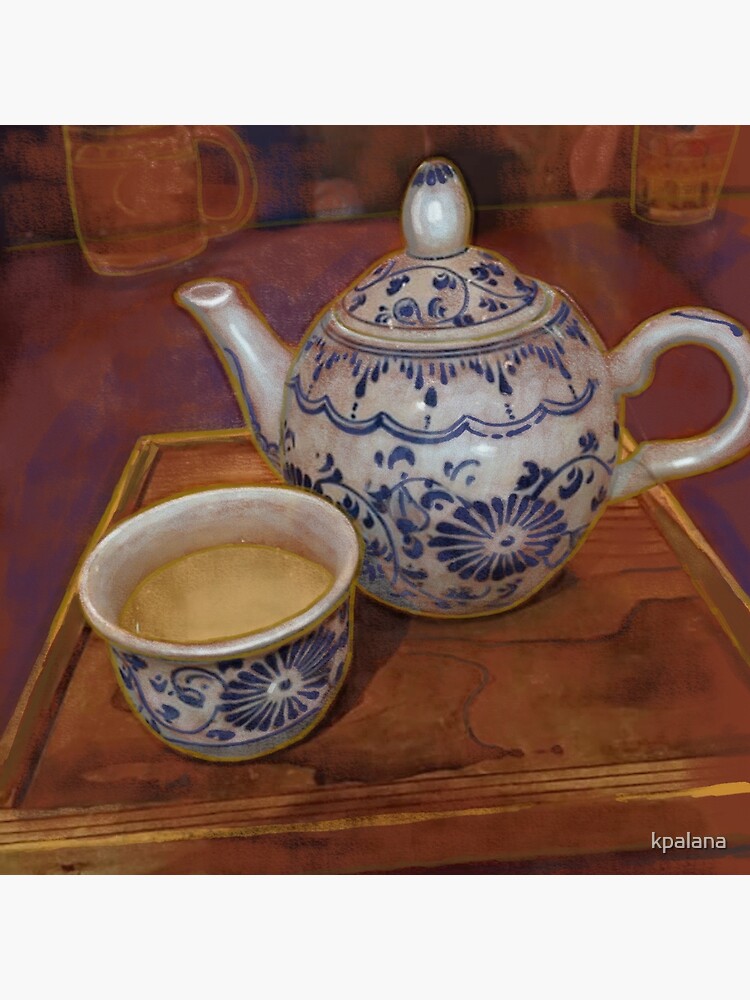 Thumbnail 3 of 3, Art Print, Tea in Tokyo designed and sold by kpalana.
