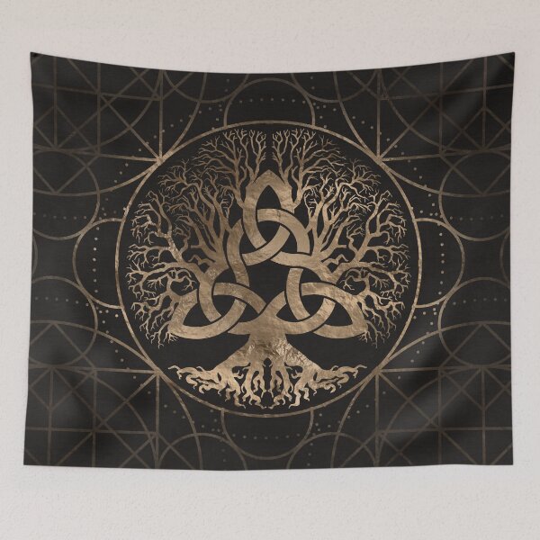 Item preview, Tree of life -Yggdrasil with Triquetra designed and sold by Nartissima.