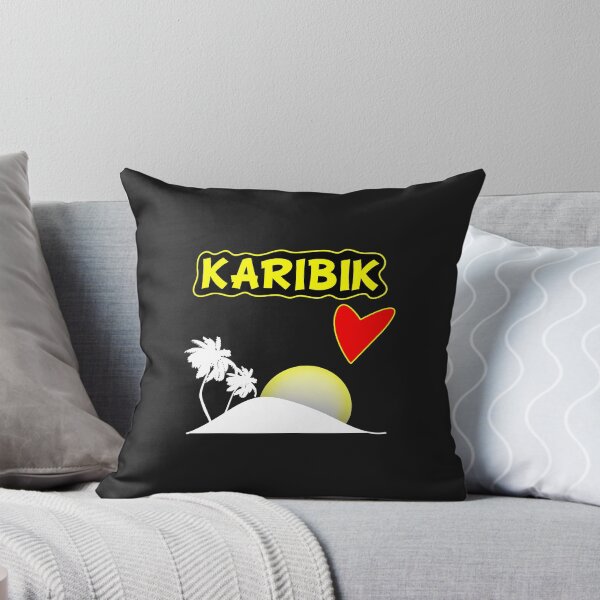 Item preview, I love the Caribbean. Heart love palms gift holiday beach sunrise designed and sold by dm4design.