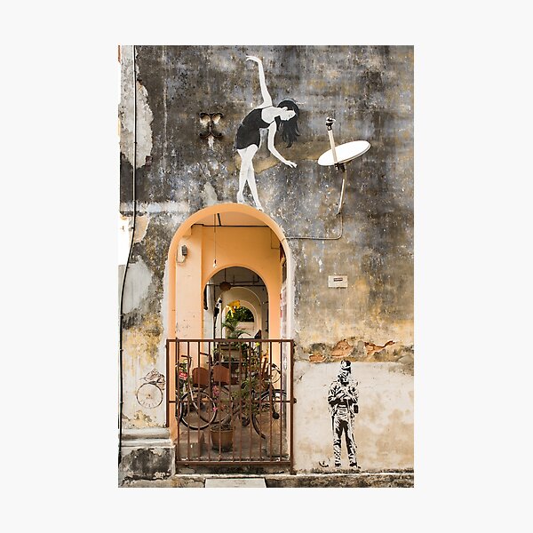 Tiny Dancer - Penang Street Art Photographic Print