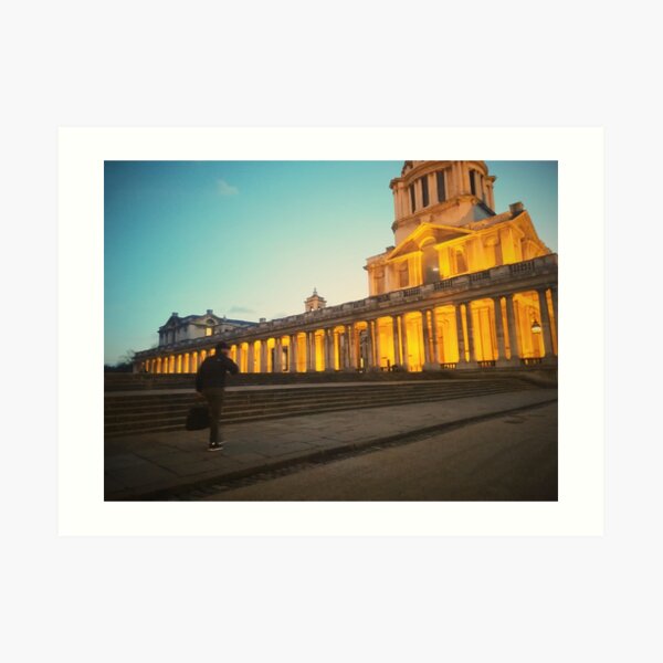 London views | University of Greenwich | Night time Art Print