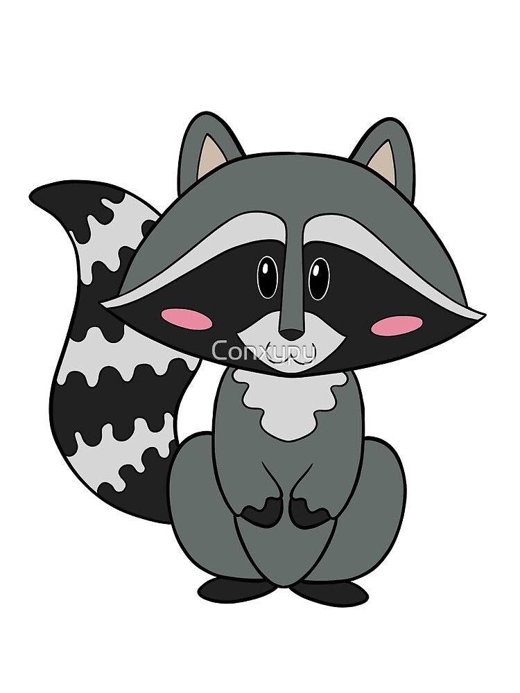 Tarjetas De Felicitacion Mapache Raccoon Kawaii De Conxypy Redbubble