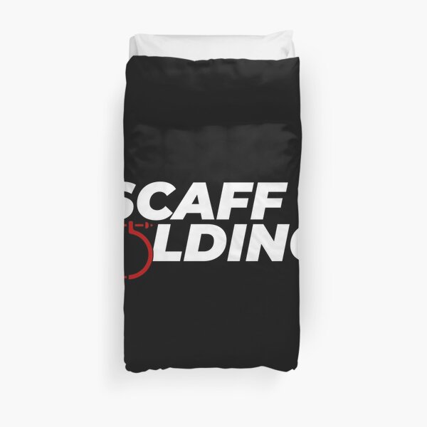 Scaffolders Tee Occupations Duvet Cover