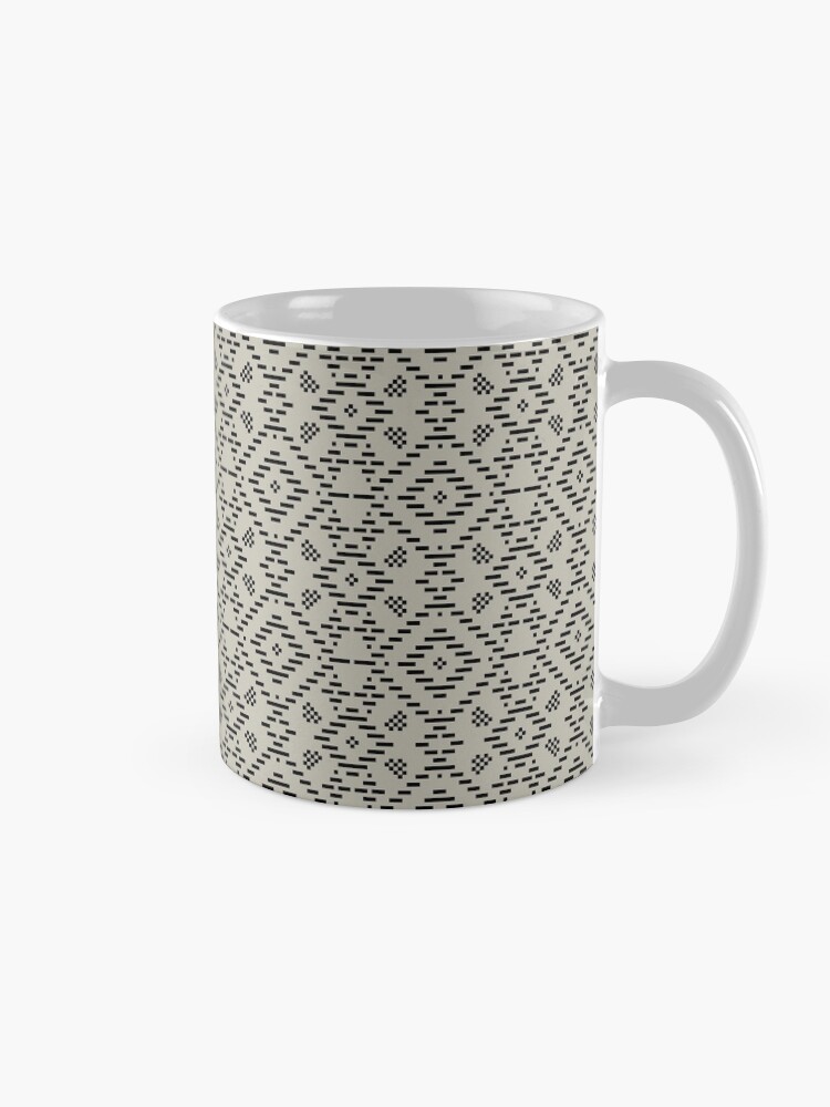 Alternate view of Folk Art Pattern in White Coffee Mug