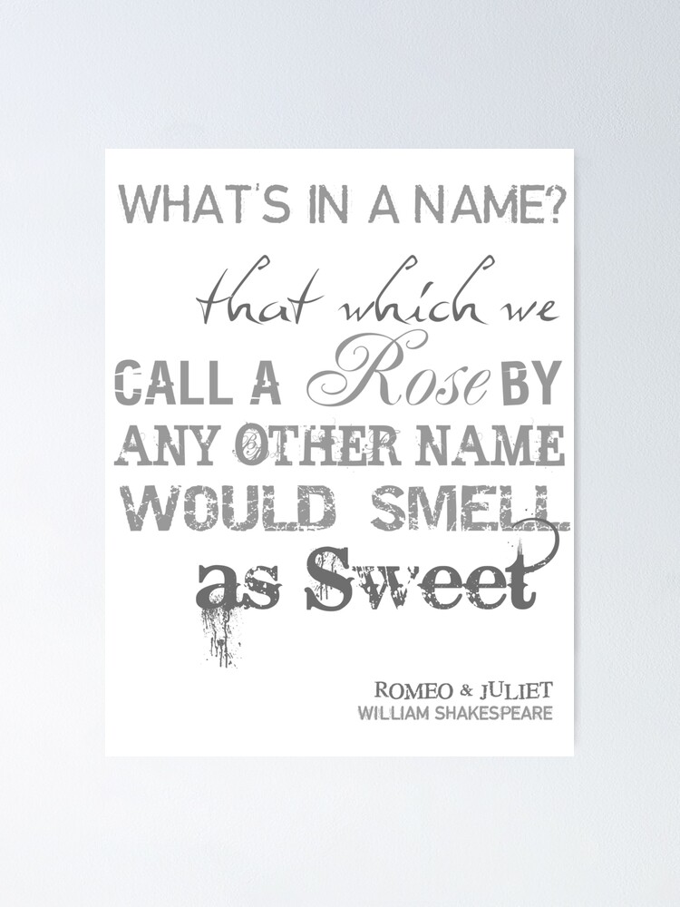 Whats In A Name Shakespeare