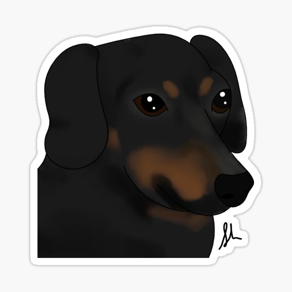Hattie - Daschund Sticker