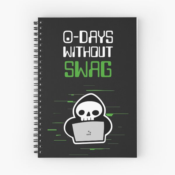 Item preview, 0-days Without Swag: Skull Hacking Black Hoodie designed and sold by mamanicas.