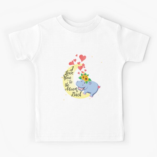 Love You To The Moon And Back Floral Baby Bodysuit Kids Graphic Tee Kids Clothing Unisex Shirt Toddler tops & tees