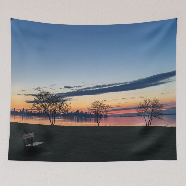 Item preview, Glorious Toronto Dawn - the Park Bench is Waiting for You designed and sold by Georgia Mizuleva.