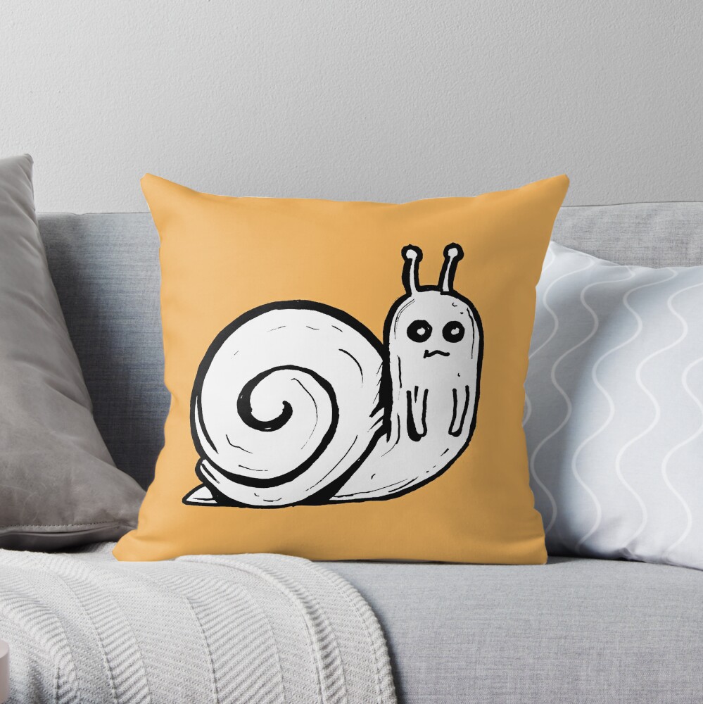 Cute Snail from Adventure Time™ Throw Pillow