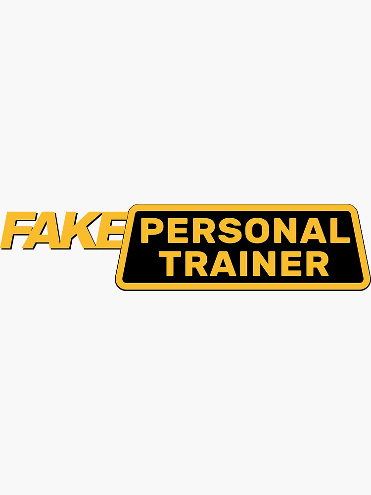 "FAKE PERSONAL TRAINER fake taxi / Billky" Sticker for Sale by billky
