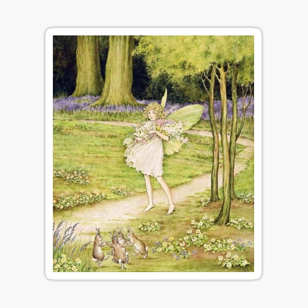 Item preview, Fairy Gathering Flowers - Ida Rentoul Outhwaite designed and sold by forgottenbeauty.