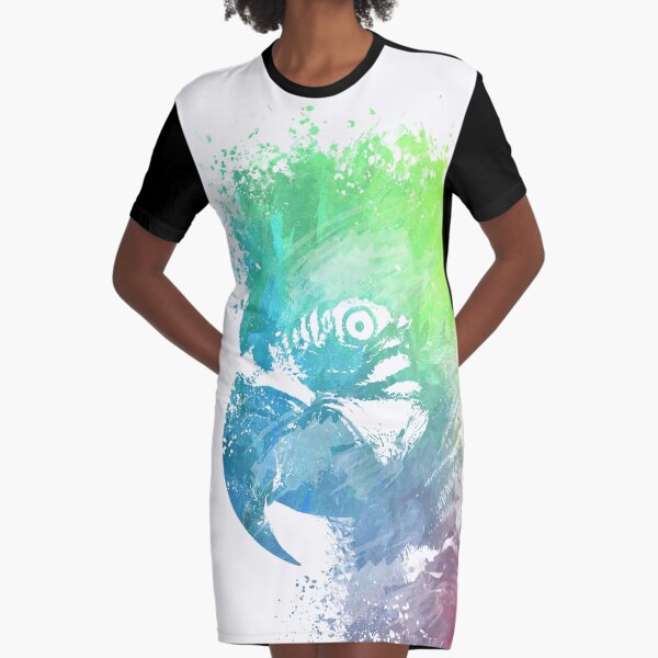 Parrot Ara Graphic T-Shirt Dress