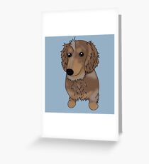Nev the Dachshund Greeting Card