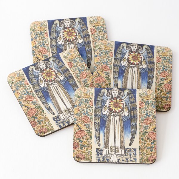 Item preview, ANGEL HOLDING SUN ,Day Allegory with Roses and Birds designed and sold by BulganLumini.