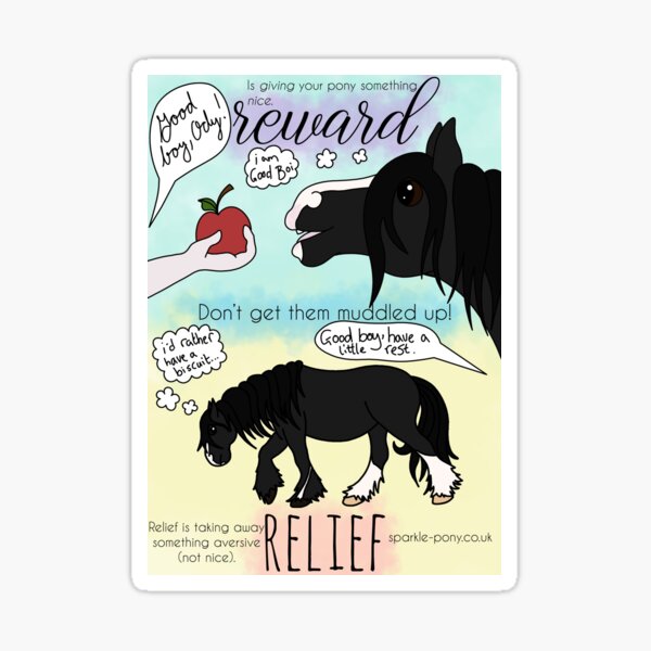 Reward vs Relief Sticker