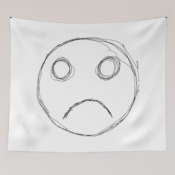 Item preview, Dark and Gritty Sad Face Emoji designed and sold by Michael Stewart.