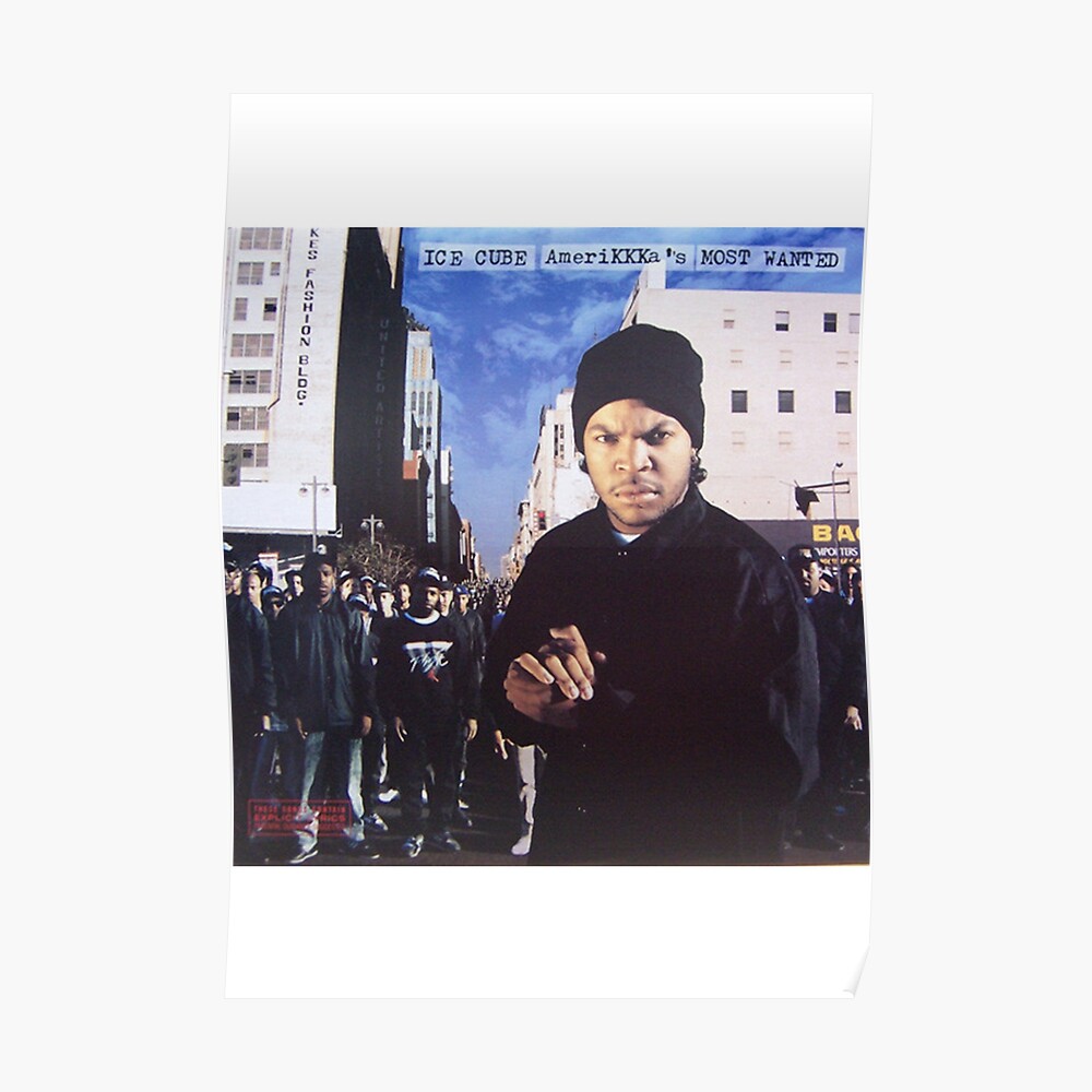 Eiswurfel Amerikkkas Meistgesuchtes Albumcover Sticker Von Milde44 Redbubble